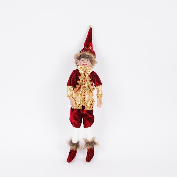 Orlando Store™ - Arlecchino con Abito Bordeaux 53 cm