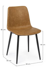 Carica l'immagine nel visualizzatore di Gallery, Orlando Store™ - Sedia Kyra Cuoio Vintage