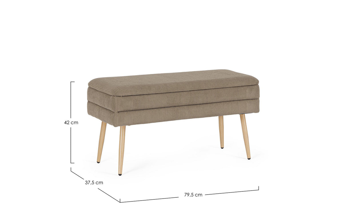 Orlando Store™ - Panca Contenitore Olga Tortora