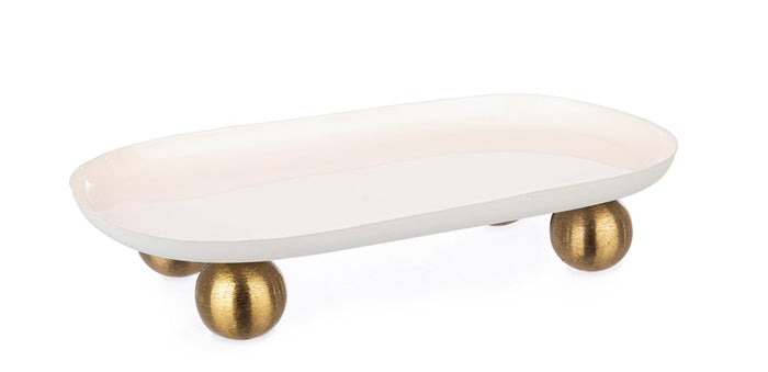Orlando Store™ - Vassoio Decorativo Donya Bianco 29X15,5