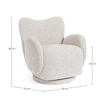 Load image into Gallery viewer, Orlando Store™ - Poltrona Girevole Harper Grigio Chiaro