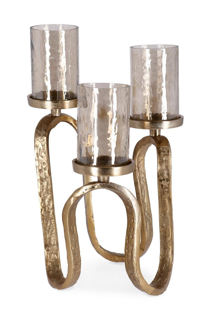 Orlando Store™ - Candelabro Sagar 3 Fuochi Oro H29