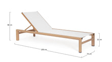 Carica l'immagine nel visualizzatore di Gallery, Orlando Store™ - Lettino Skipper New con Ruote Naturale
