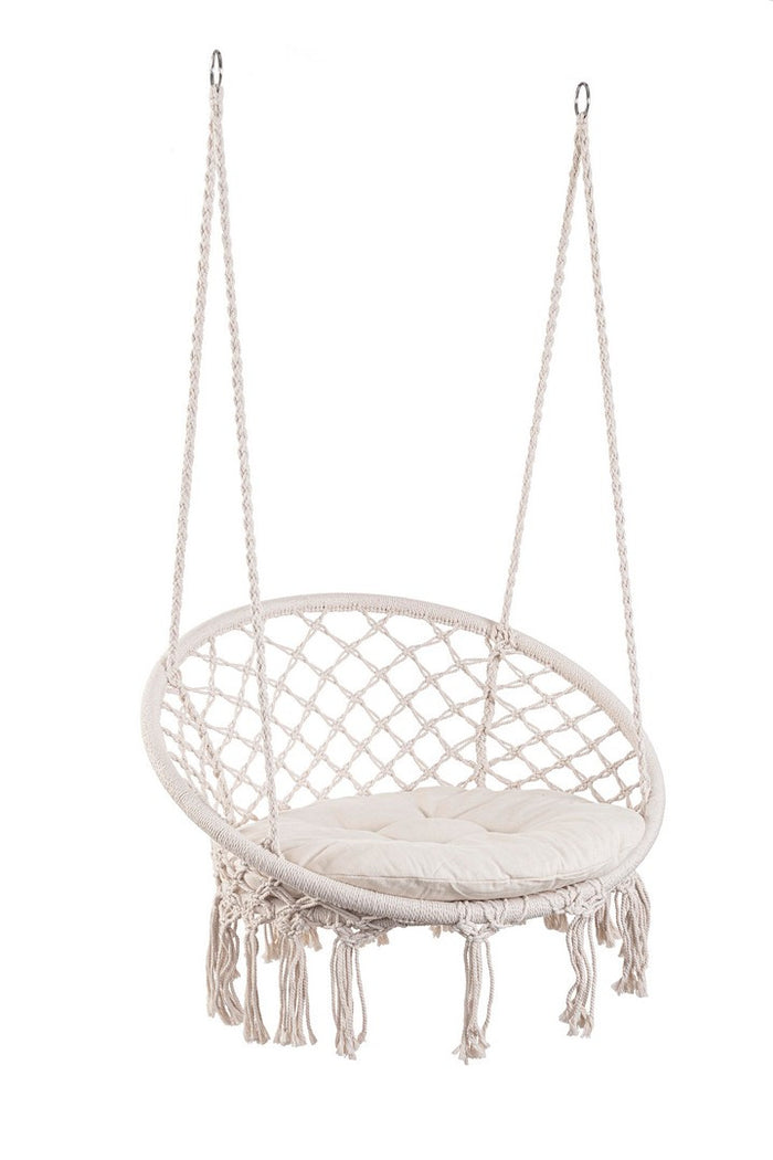 Orlando Store™ - Amaca Pensile Javier Tonda Bianca D80X130H