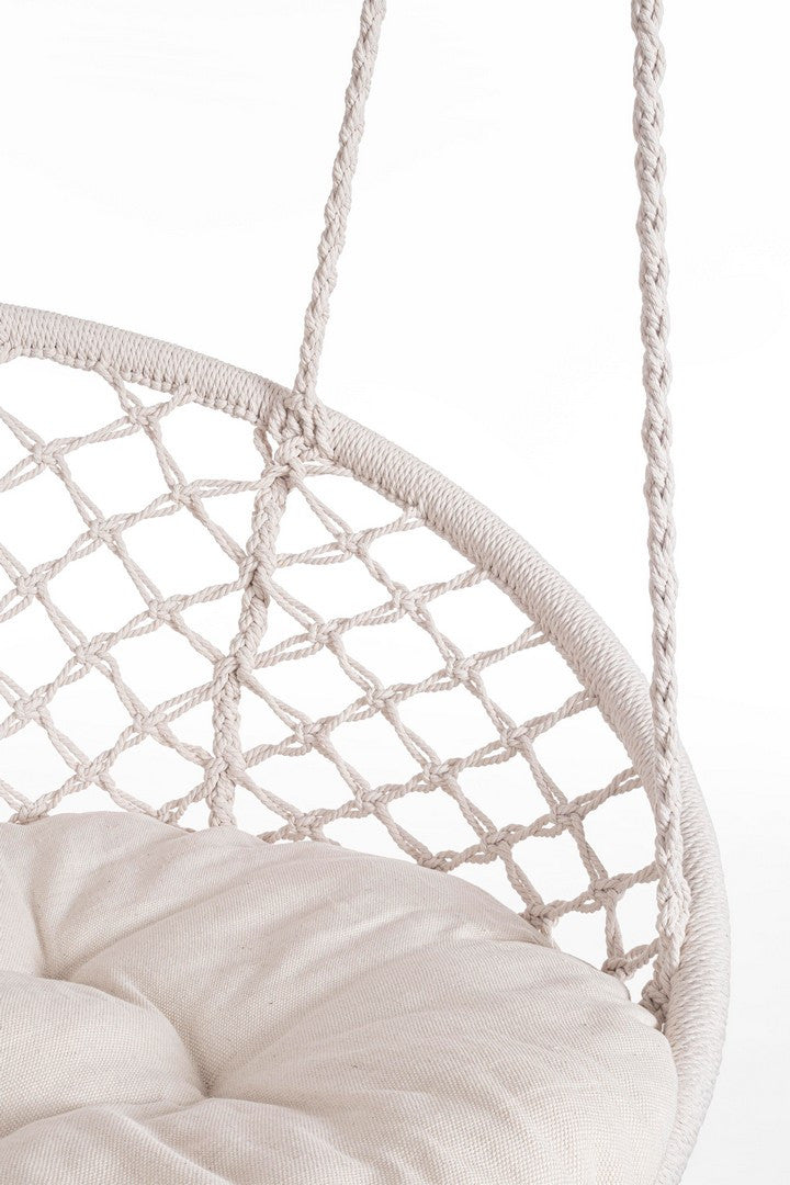Orlando Store™ - Amaca Pensile Javier Tonda Bianca D80X130H