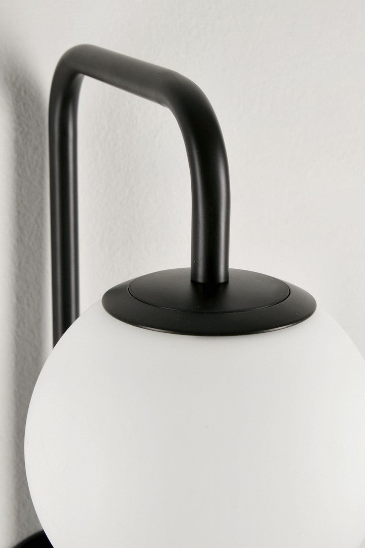 Orlando Store™ - Lampada Applique Delphine Tondo Nero H50