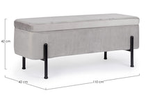 Carica l'immagine nel visualizzatore di Gallery, Orlando Store™ - Panca 2 Posti Contenitore Irina Grigio Chiaro