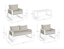 Carica l'immagine nel visualizzatore di Gallery, Orlando Store™ - SET 4 Salotto Captiva Bianco LH30