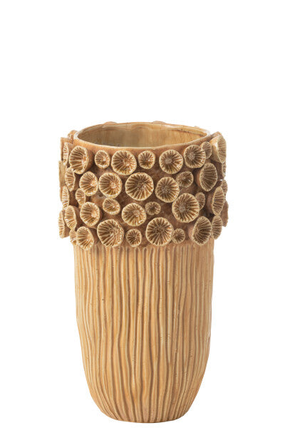 Orlando Store™ - Vaso Corallo Alto Argilla Ocra Medium