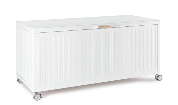 Orlando Store™ - Baule Porta Cuscini con Ruote Ocean Bianco M