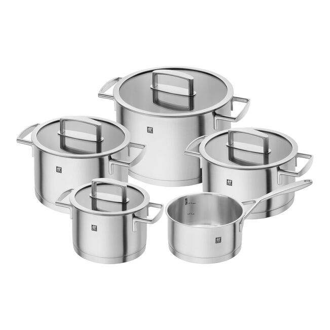Orlando Store™ - Zwilling Vitality 5pz Set di Pentole Argento