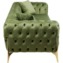Carica l'immagine nel visualizzatore di Gallery, Orlando Store™ - Divano Bellissima 3 posti Velluto Verde 240cm