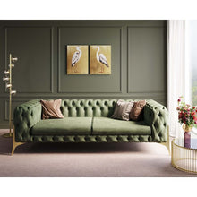 Carica l'immagine nel visualizzatore di Gallery, Orlando Store™ - Divano Bellissima 3 posti Velluto Verde 240cm