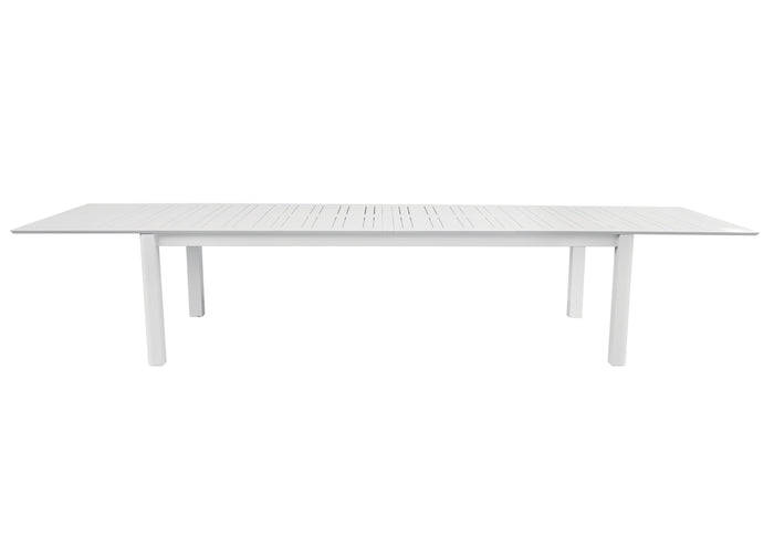Orlando Store™ - Tavolo Santorini in Alluminio Bianco Allungabile 265/330/398×110