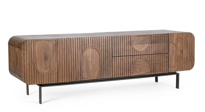 Orlando Store™ - Mobile Porta TV 3 ante 2 cassetti Orissa Naturale