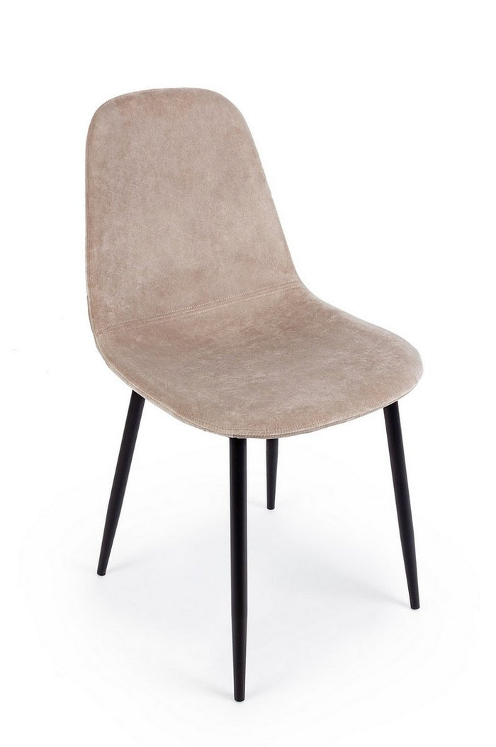 Orlando Store™ - Sedia Irelia Velluto Tortora