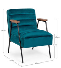 Load image into Gallery viewer, Orlando Store™ - Peacock Blue Octav Armchair
