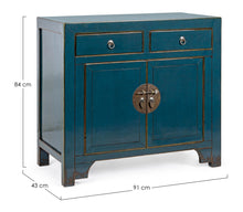 Carica l'immagine nel visualizzatore di Gallery, Orlando Store™ - Credenza 2 Ante - 2 Cassetti Jinan Blu
