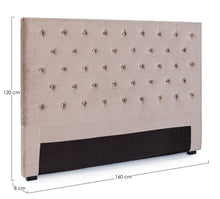 Carica l'immagine nel visualizzatore di Gallery, Orlando Store™ - Testiera Letto Caspar Grigio Chiaro 160