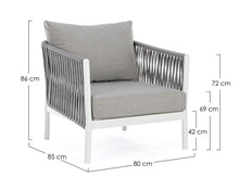 Carica l'immagine nel visualizzatore di Gallery, Orlando Store™ - Poltrona Florencia Bianca WG20