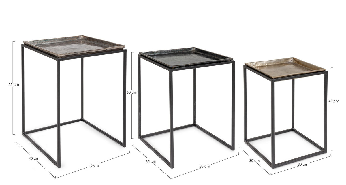Orlando Store™ - SET3 Amira Square Coffee Table X28