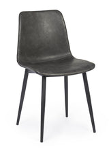 Carica l'immagine nel visualizzatore di Gallery, Orlando Store™ - Sedia Kyra Antracite Vintage
