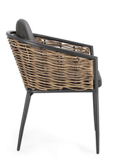 Orlando Store™ - Sedia con Bracciolo Maribela Antracite YK13