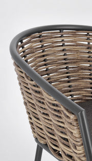 Orlando Store™ - Sedia con Bracciolo Maribela Antracite YK13