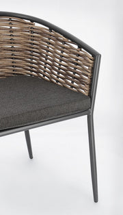 Orlando Store™ - Sedia con Bracciolo Maribela Antracite YK13