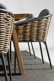 Orlando Store™ - Sedia con Bracciolo Maribela Antracite YK13
