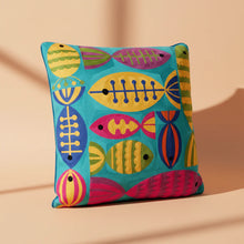 Carica l'immagine nel visualizzatore di Gallery, Orlando Store™ - Cuscino Embroidery Pesci Turchese
