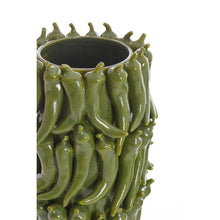 Load image into Gallery viewer, Orlando Store™ - Vaso Decorativo Pepper Ceramica Verde Scuro 26,5x25x39 cm
