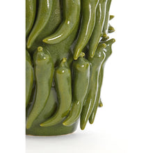 Load image into Gallery viewer, Orlando Store™ - Vaso Decorativo Pepper Ceramica Verde Scuro 26,5x25x39 cm

