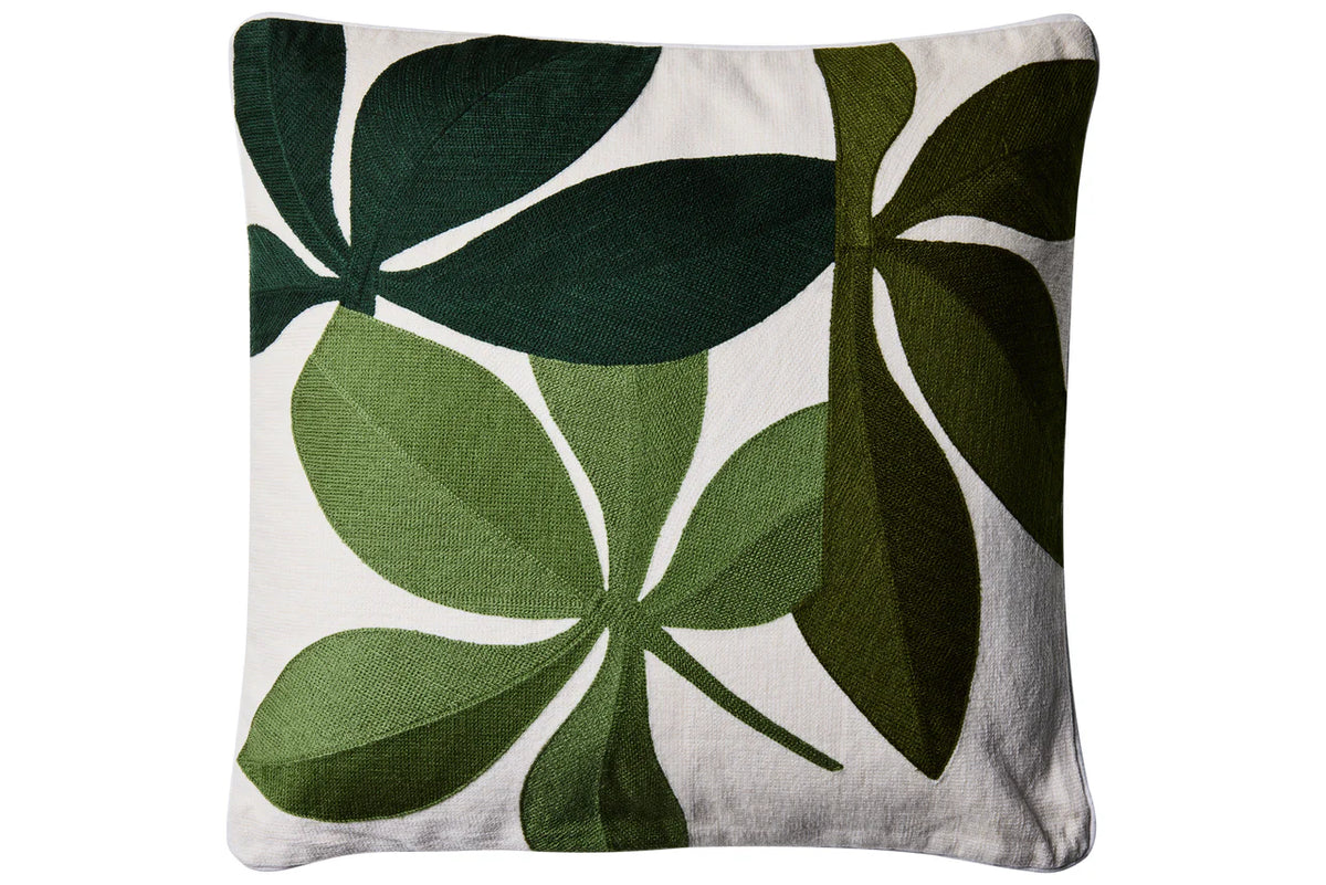 Orlando Store™ - Cuscino Embroidery Foglie Verdi