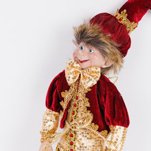 Carica l'immagine nel visualizzatore di Gallery, Orlando Store™ - Arlecchino con Abito Bordeaux 53 cm
