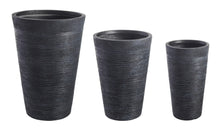 Carica l'immagine nel visualizzatore di Gallery, Orlando Store™ - SET 3 Porta Vaso Graffiti Tondo Nero Alto
