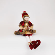 Carica l'immagine nel visualizzatore di Gallery, Orlando Store™ - Arlecchino con Abito Bordeaux 61 cm
