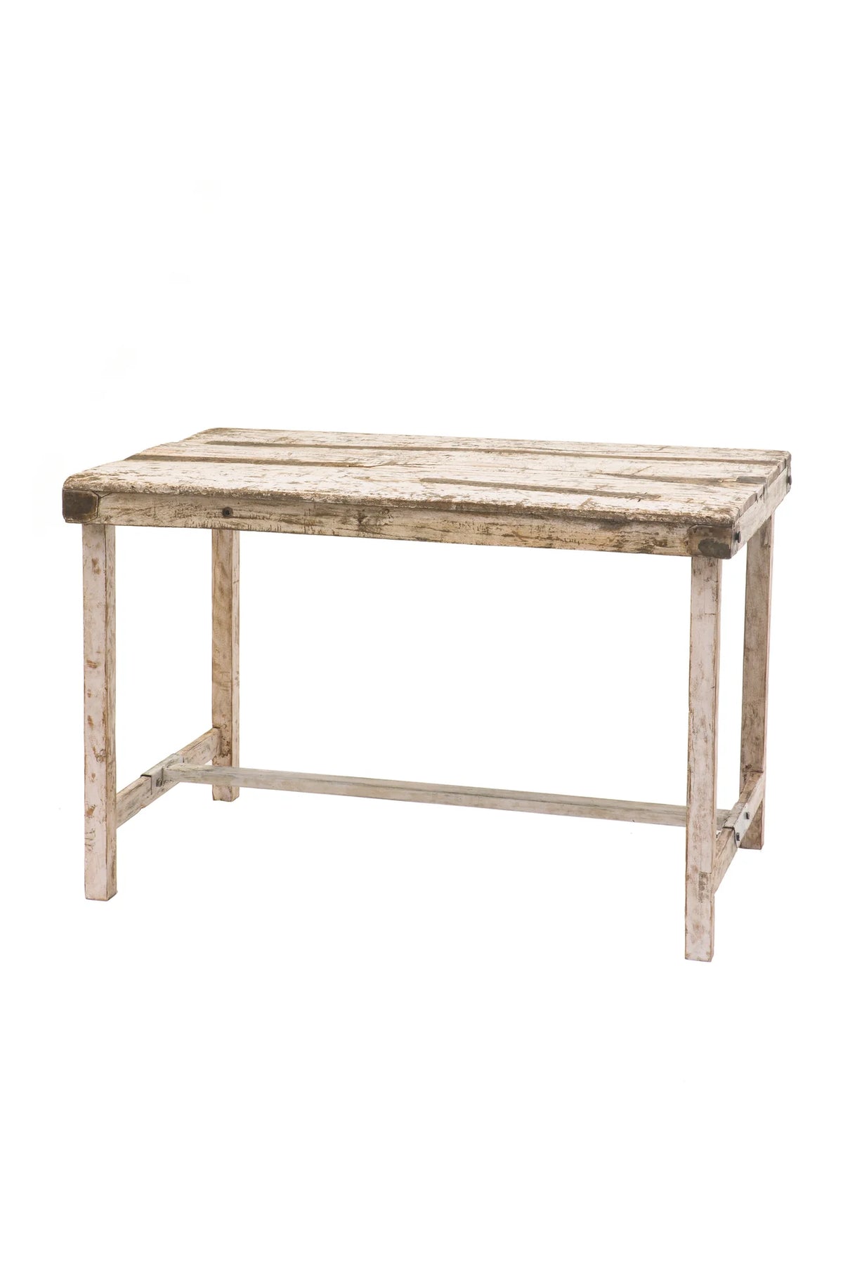 Orlando Store™ - Tavolo Pranzo in Legno Bianco Decapato 4/6 Persone