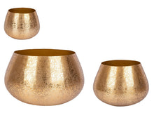 Carica l'immagine nel visualizzatore di Gallery, Orlando Store™ - SET 3 Porta Vaso Varanasi Tondo Oro
