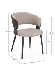 Orlando Store™ - Sedia con Braccioli Romt Paloma