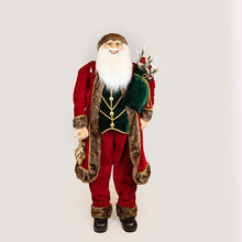 Carica l'immagine nel visualizzatore di Gallery, Orlando Store™ - Babbo Natale con Vestiti Bordeaux e Rossi 150 cm
