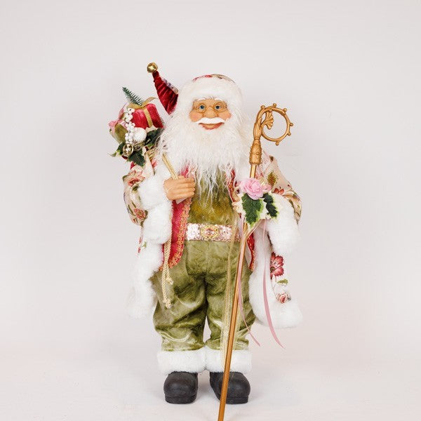 Orlando Store™ - Babbo Natale in Abiti Rosa Vintage 66 cm