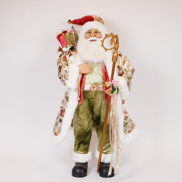 Orlando Store™ - Babbo Natale in Abiti Rosa Vintage 90 cm