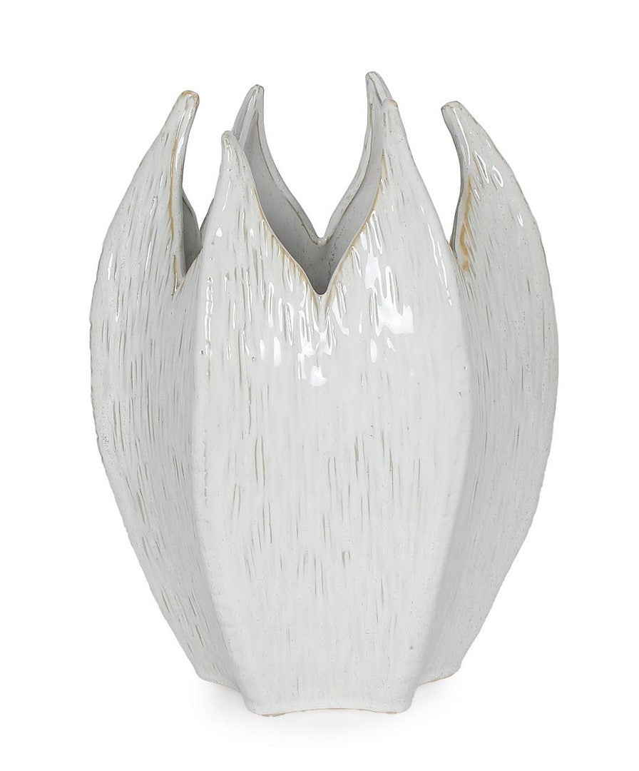 Orlando Store™ - Vaso Olyssia Tondo Bianco D27X34H