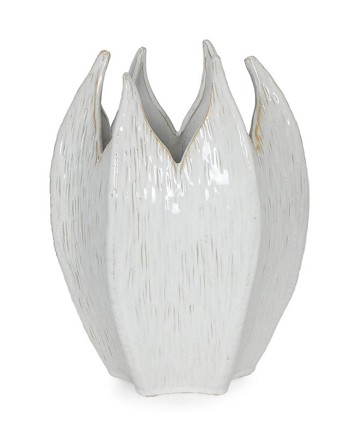 Orlando Store™ - Vaso Olyssia Tondo Bianco D27X34H