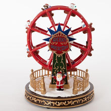 Carica l'immagine nel visualizzatore di Gallery, Orlando Store™ - Ruota Illuminata con Babbo Natale,Musica e Movimento
