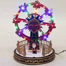 Carica l'immagine nel visualizzatore di Gallery, Orlando Store™ - Ruota Illuminata con Babbo Natale,Musica e Movimento
