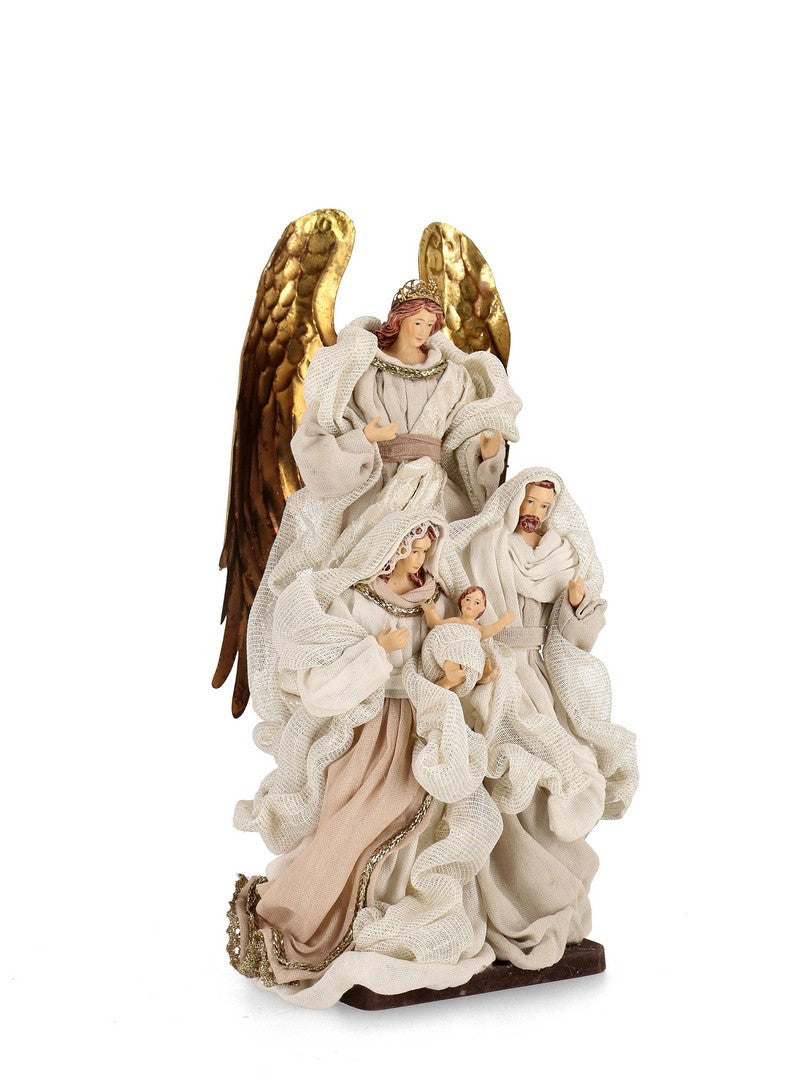 Orlando Store™ - Sacra Famiglia Majestic Rosa con Angelo H32