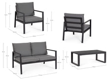 Load image into Gallery viewer, Orlando Store™ - SET 4 Salotto Hilde Antracite
