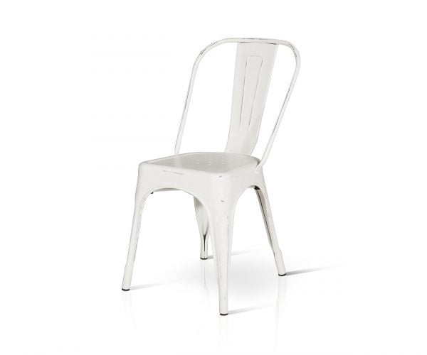 Orlando Store™ - Sedia Bianca in Metallo